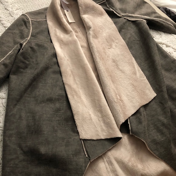 Anthro Camilla Sueded Sherpa Jacket - Picture 5 of 7